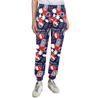 Nordic Pattern Print Design A02 Women's Casual Track Pants