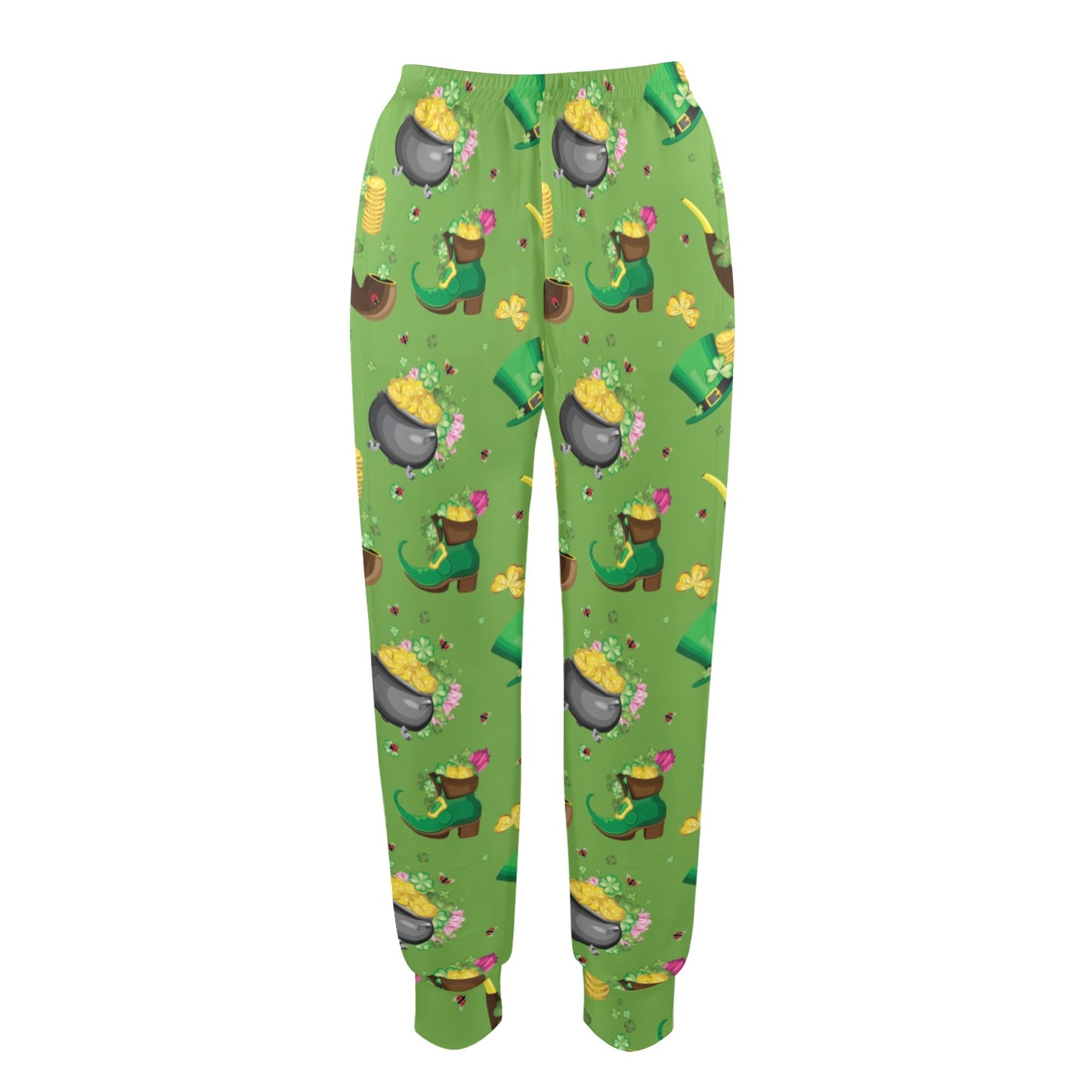 Shamrock Saint Patrick's Day Print Design LKS306 Women's Casual Track Pants
