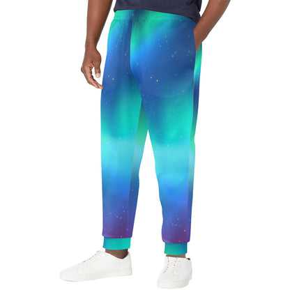 Aurora Borealis Pattern Print Design 02 Men's Casual Track Pants