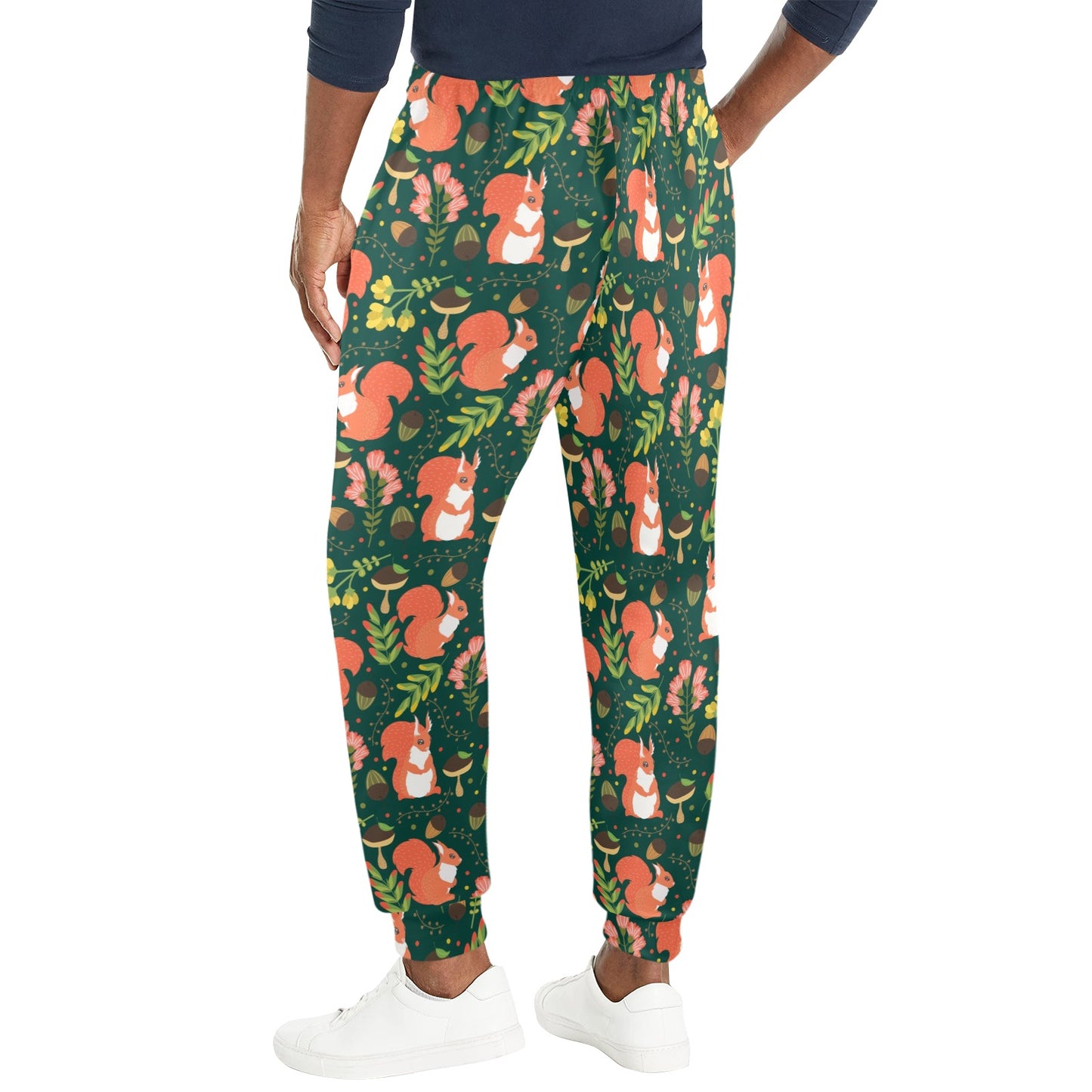 Squirrel Print Design LKS302 Men's Casual Track Pants