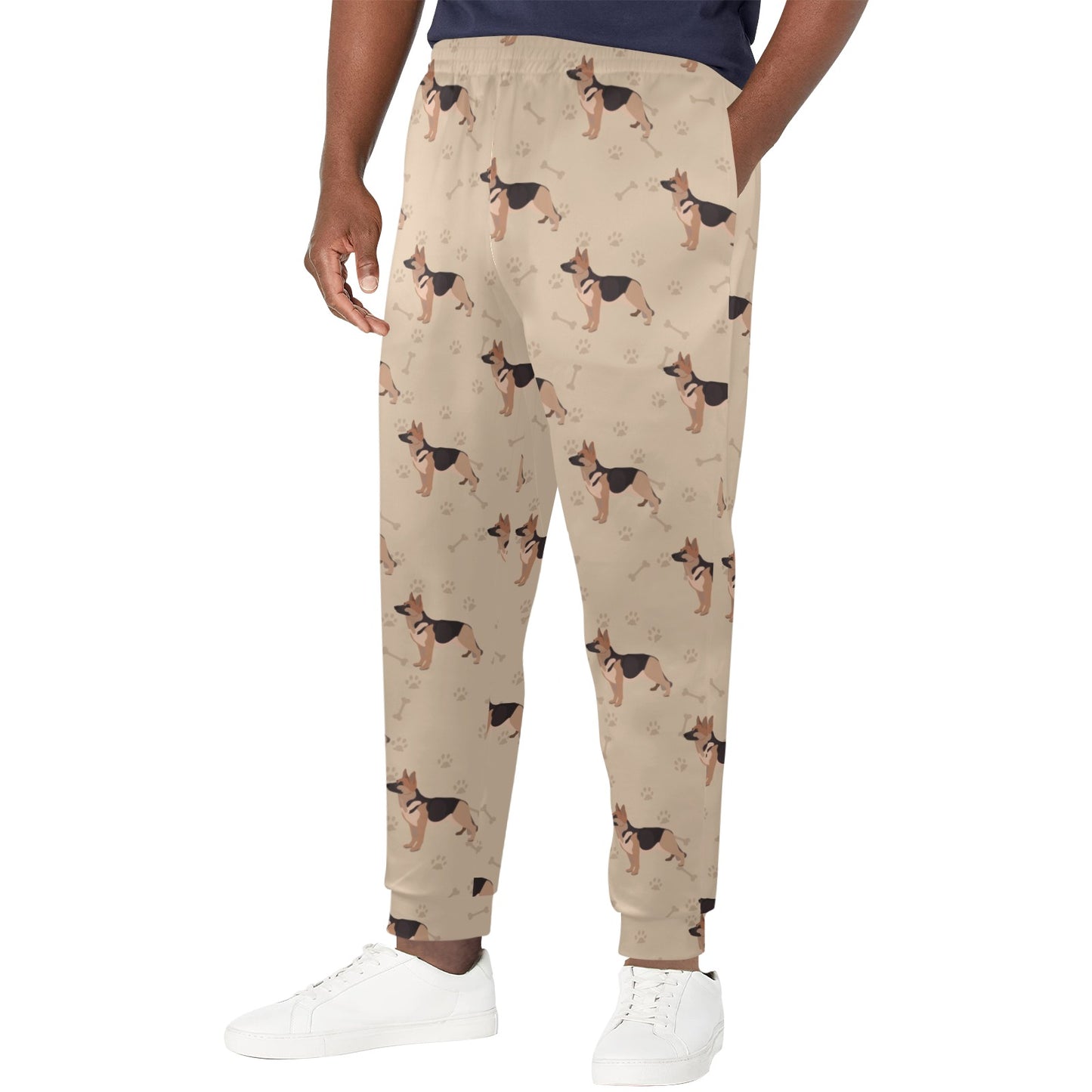 German Shepherd Design Print Pattern JJ0256 Men's Casual Track Pants