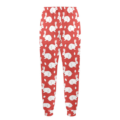Rabbit Pattern Print Design RB017 Men's Casual Track Pants