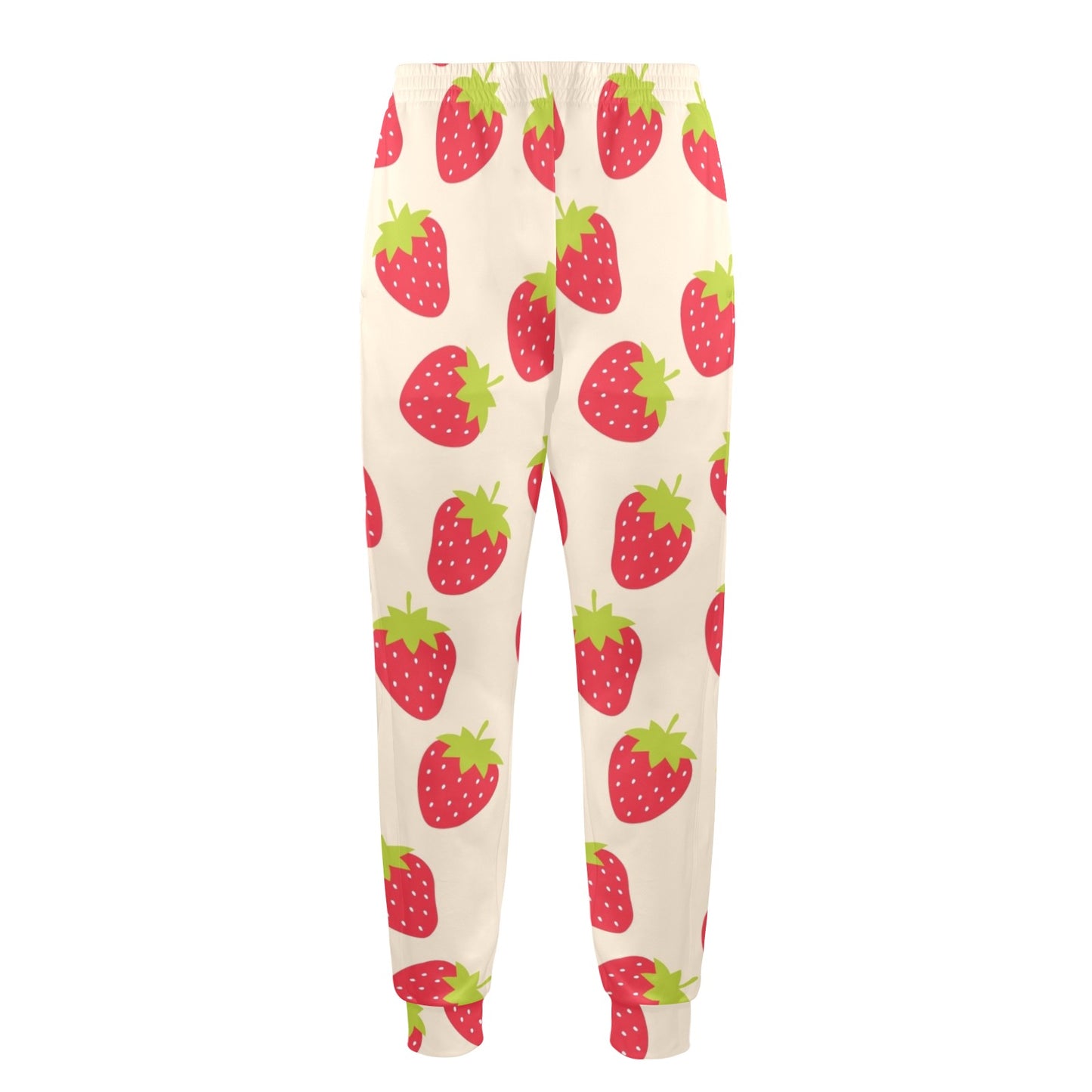 Strawberry Pattern Print Design SB02 Men's Casual Track Pants