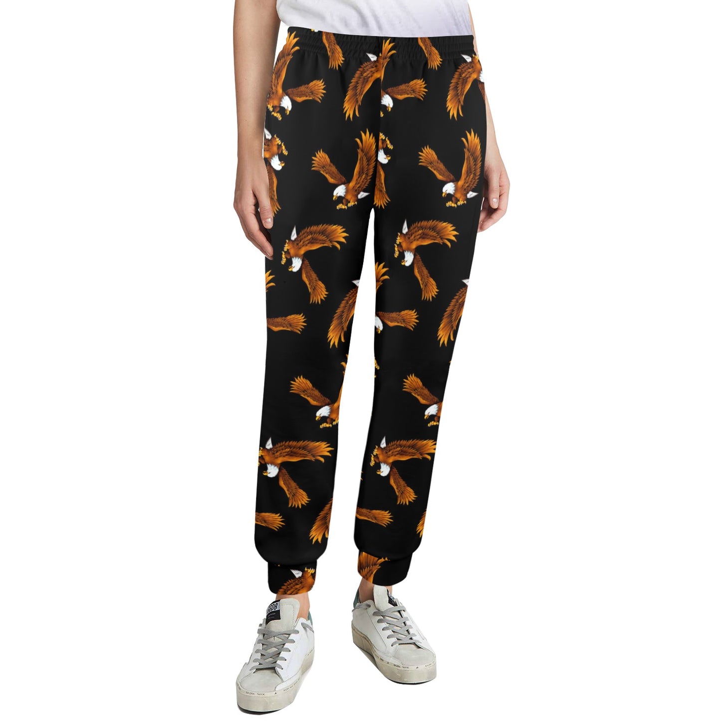 Eagles Print Pattern Women's Casual Track Pants