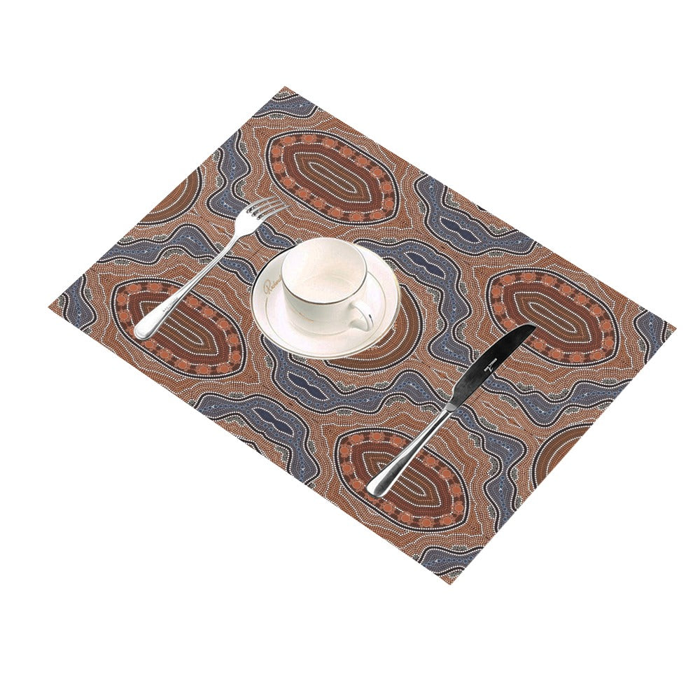 Aboriginal Pattern Print Design 01 Placemats