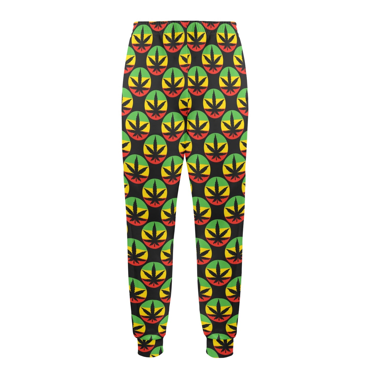 Rasta Reggae Color Design Men's Casual Track Pants