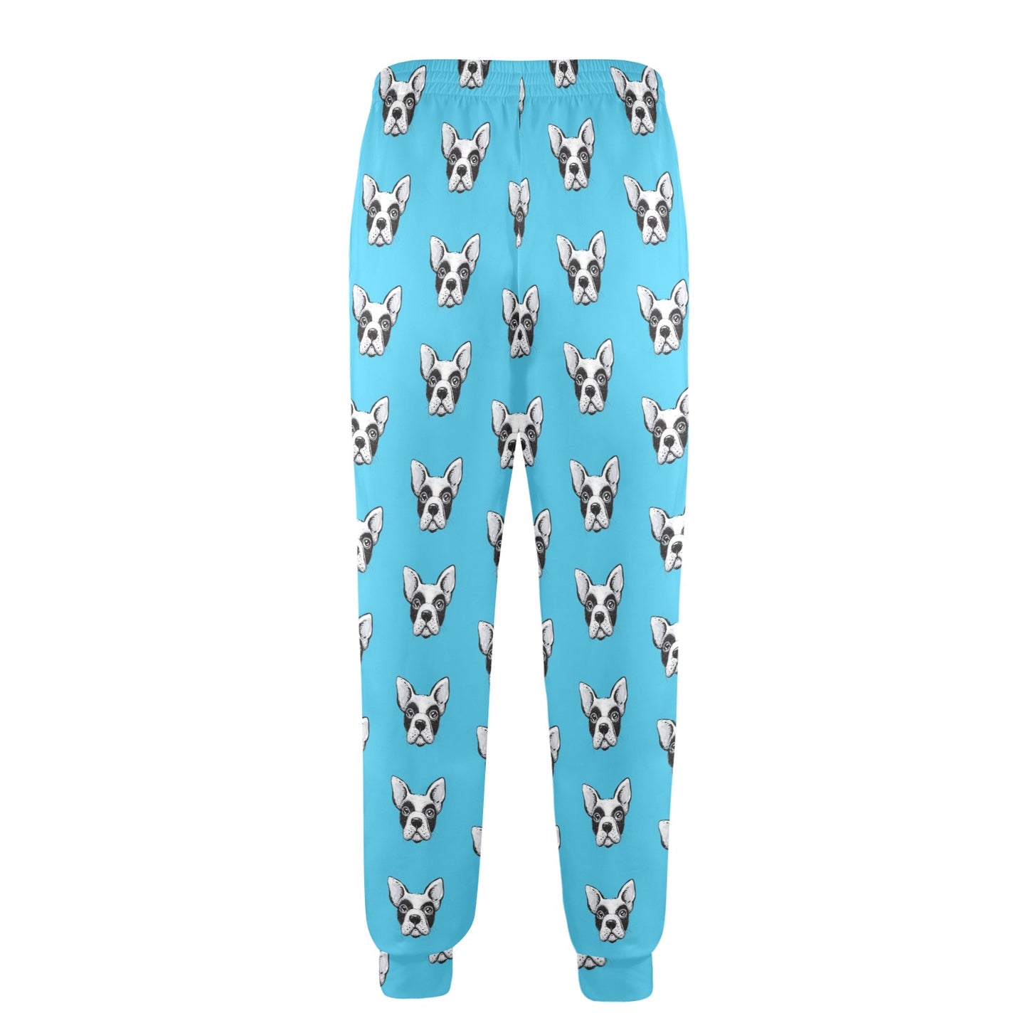 Boston Terrier Pattern Print Design 01 Men's Casual Track Pants