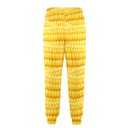 Agricultural Corn cob Pattern Men's Casual Track Pants