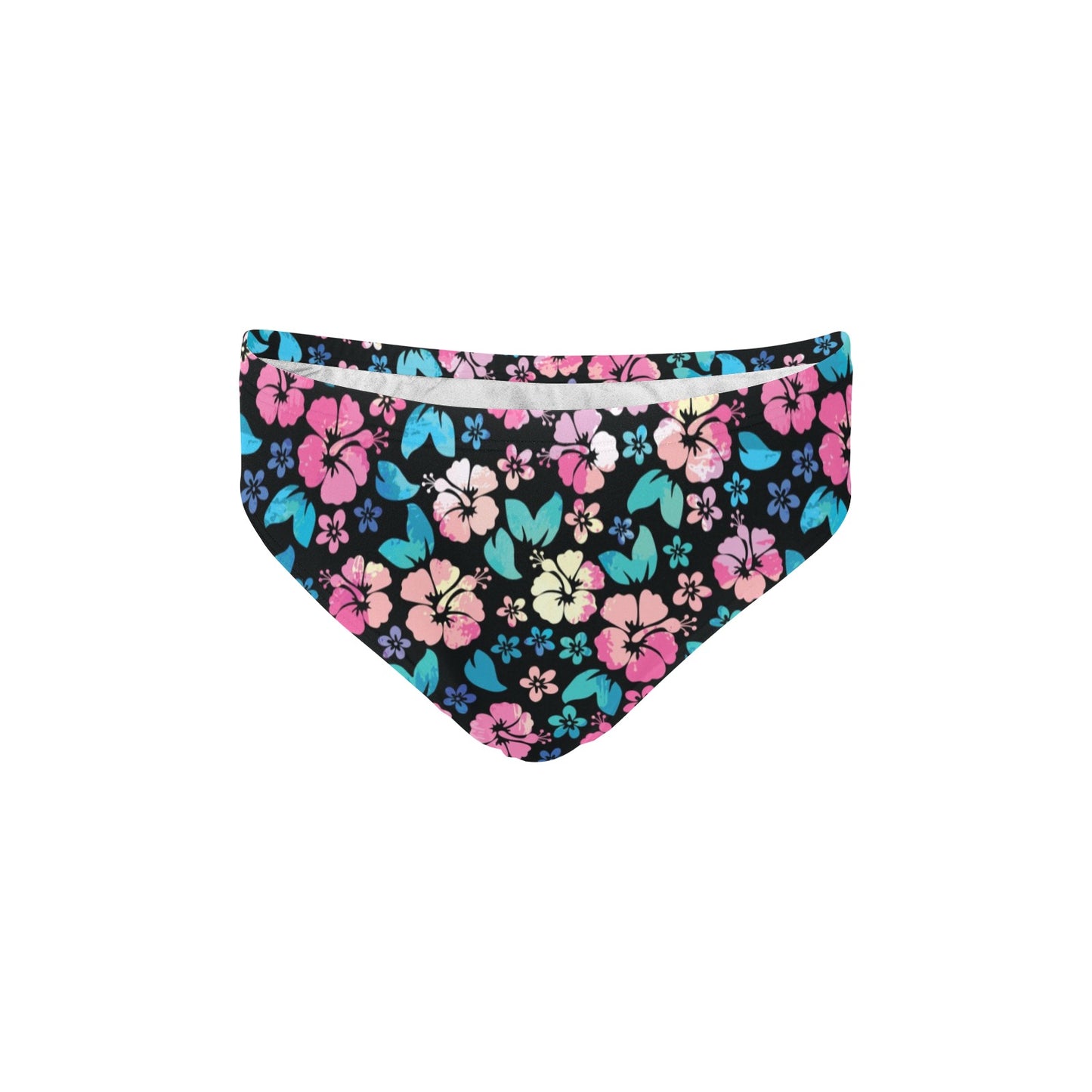 Pink Hibiscus Hawaiian Flower Men's Swimming Briefs