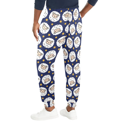 Sheep Print Design LKS402 Men's Casual Track Pants