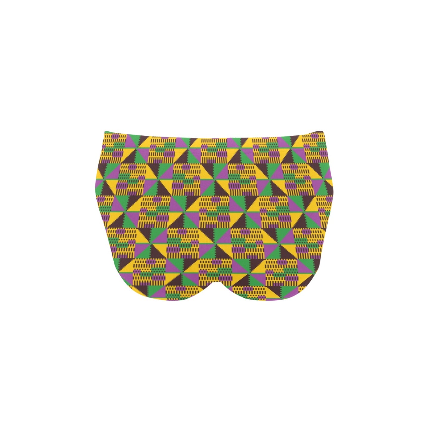 Kente Triangle Design African Print Men's Swimming Briefs