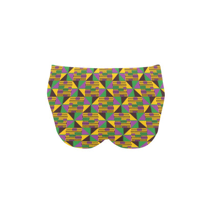 Kente Triangle Design African Print Men's Swimming Briefs