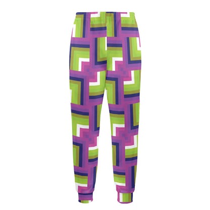 Optical illusion Pattern Print Design A05 Men's Casual Track Pants