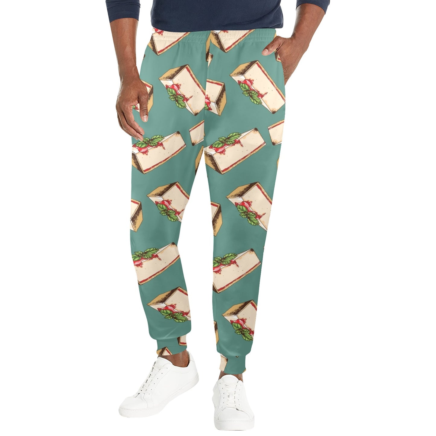 Cheesecake Pattern Print Design CK02 Men's Casual Track Pants