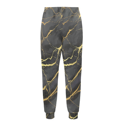Marble Pattern Print Design 02 Men's Casual Track Pants