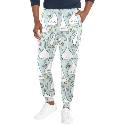 Goose Pattern Print Design 03 Men's Casual Track Pants