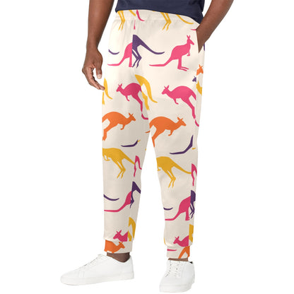 Kangaroos Pattern Print Design 01 Men's Casual Track Pants