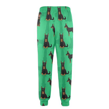 Doberman Pinschers Design Print Pattern JJ0116 Men's Casual Track Pants