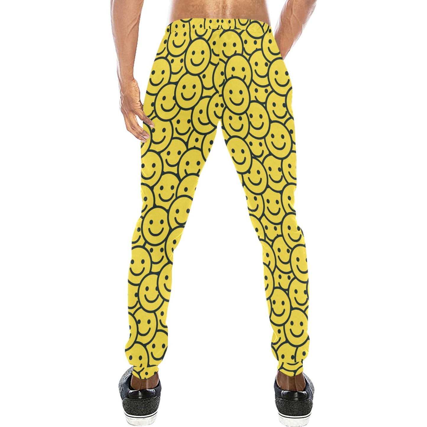 Smiley Face Emoji Print Design LKS302 Men's Sweatpants