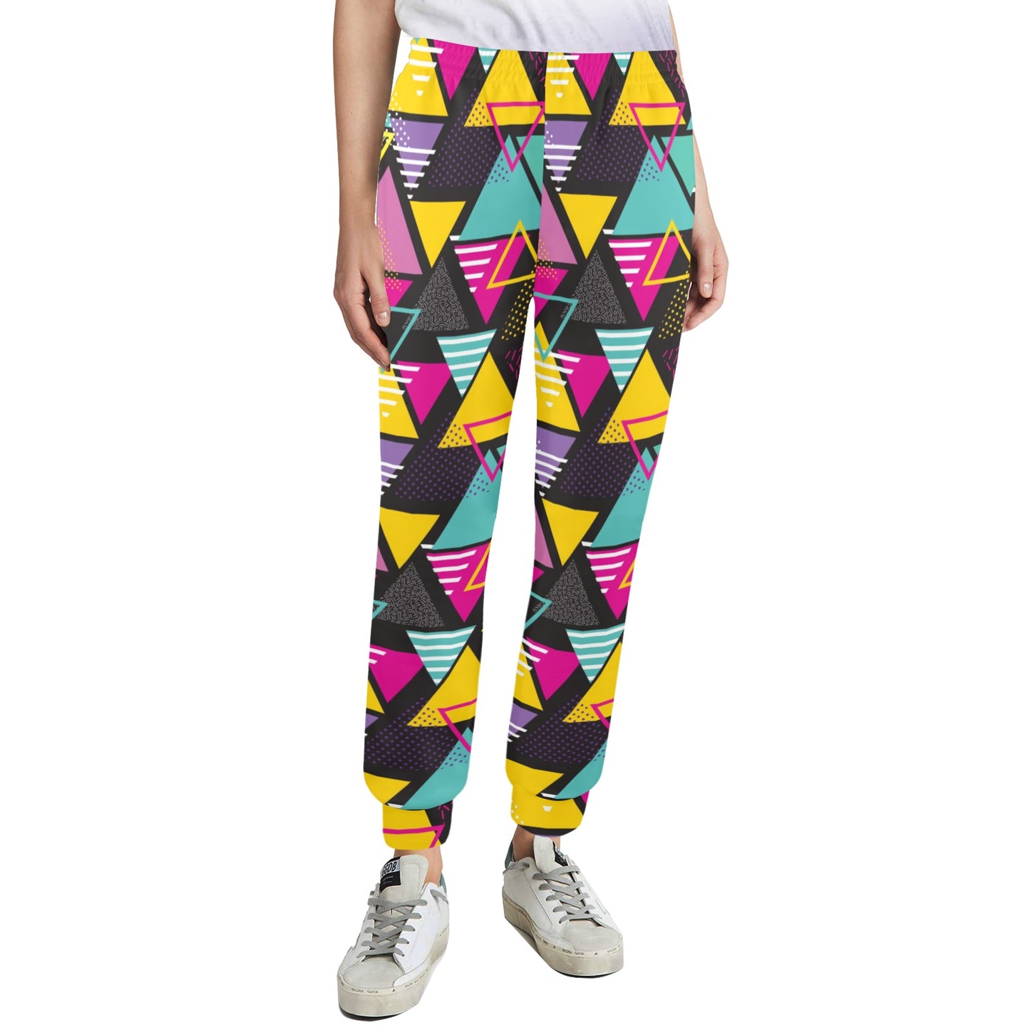 Geometric Colorful Pattern Print Design 02 Women's Casual Track Pants