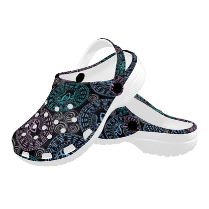 Eye of Horus Ethnic Pattern Unisex Clogs Shoes