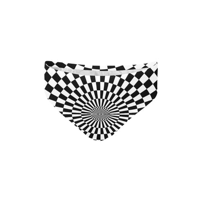Checkered Flag Optical illusion Men's Swimming Briefs