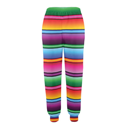Mexican Blanket Colorful Print Pattern Women's Casual Track Pants