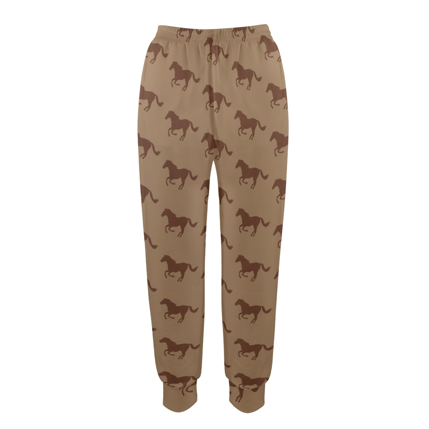 Horse Brown Print Design LKS307 Women's Casual Track Pants
