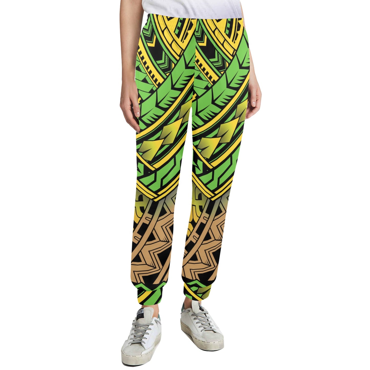 Polynesian Tribal Color Women's Casual Track Pants