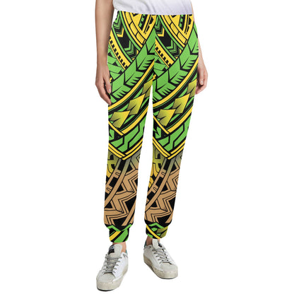 Polynesian Tribal Color Women's Casual Track Pants