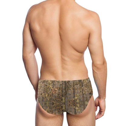 Camouflage Realtree Pattern Print Design 01 Men's Swimming Briefs