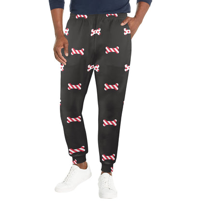 Dog Bone Pattern Print Design 04 Men's Casual Track Pants