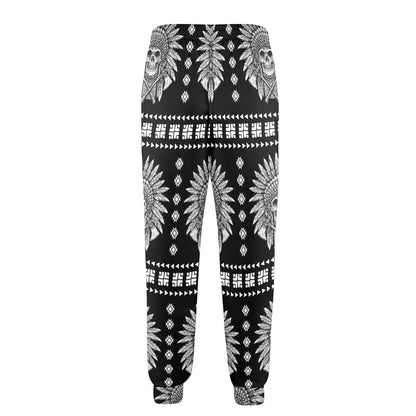 Native American Indian Skull Men's Casual Track Pants