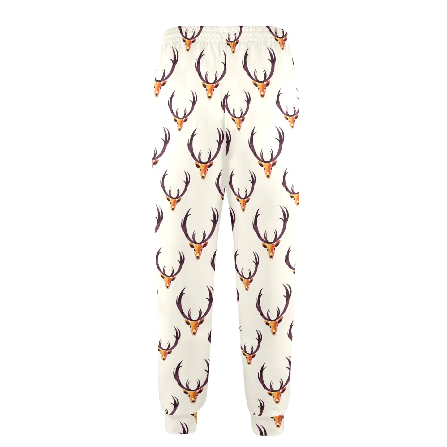 Deer Design Print Pattern JJ072 Men's Casual Track Pants