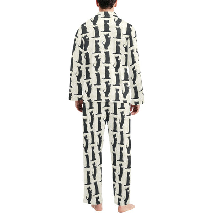 Scottish Terriers Print Design LKS309 Men's Long Pajama Set