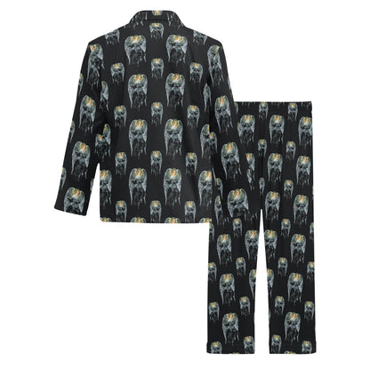 Angel with Wings Cute Design Print Men's Long Pajama Set