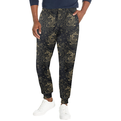 KOI Fish Pattern Print Design 02 Men's Casual Track Pants