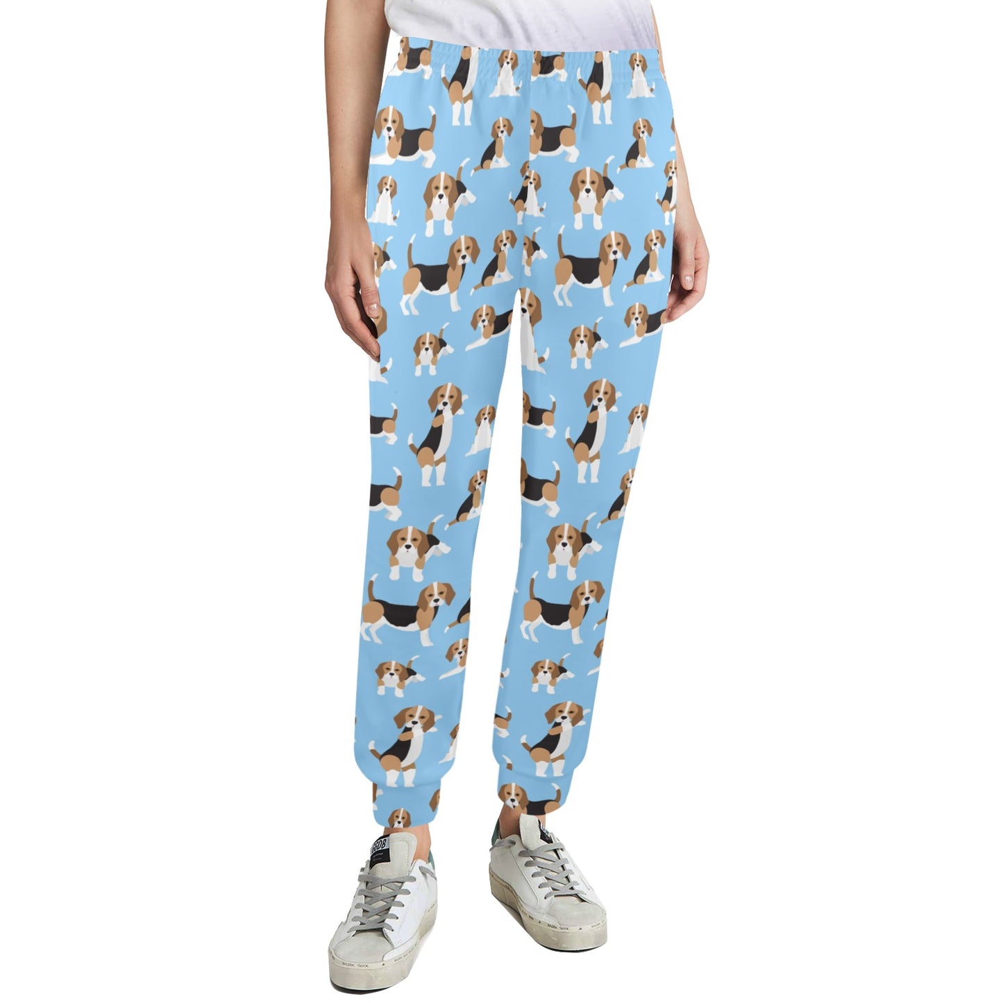 Beagle Pattern Print Design 03 Women's Casual Track Pants