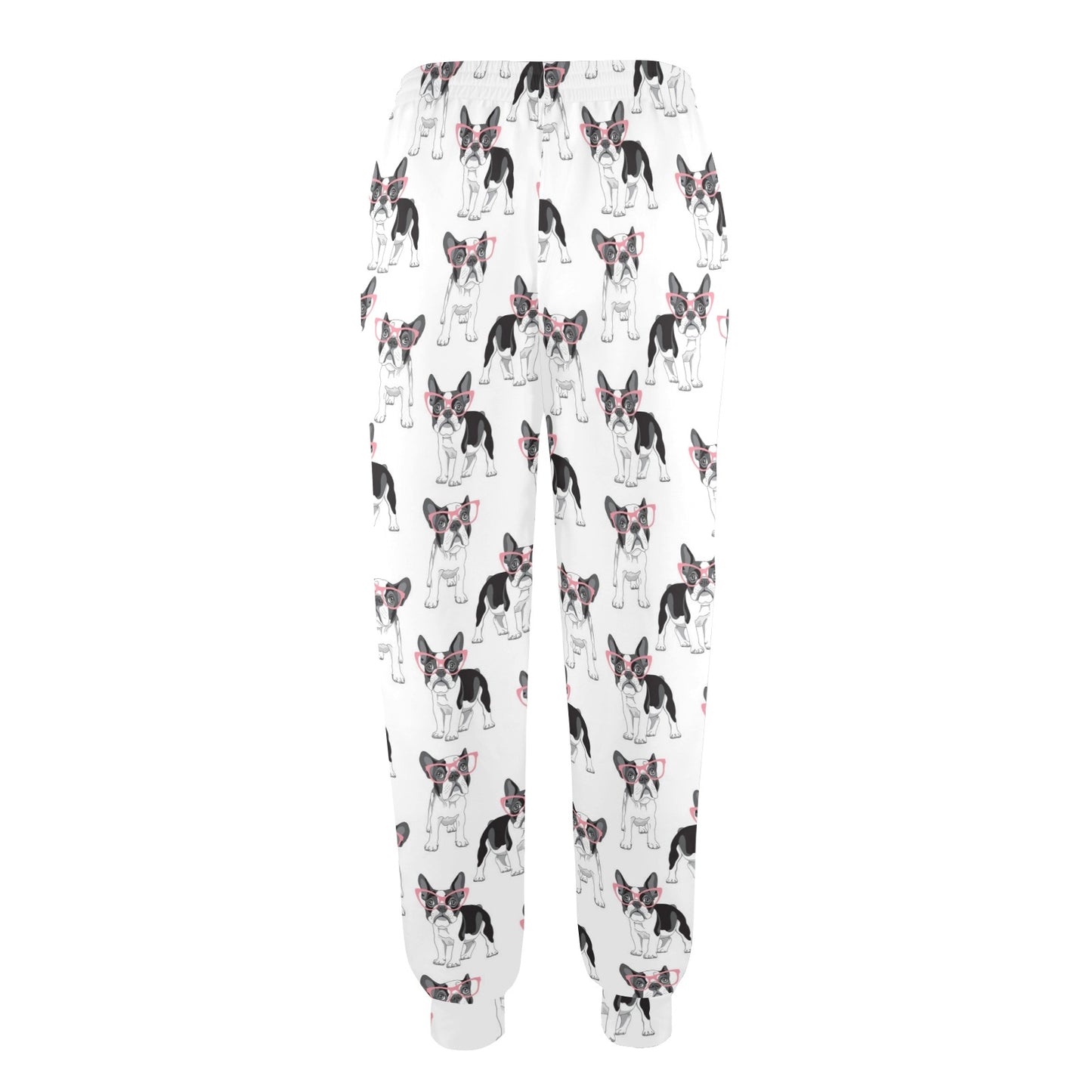 Boston Terrier Pattern Print Design 03 Women's Casual Track Pants