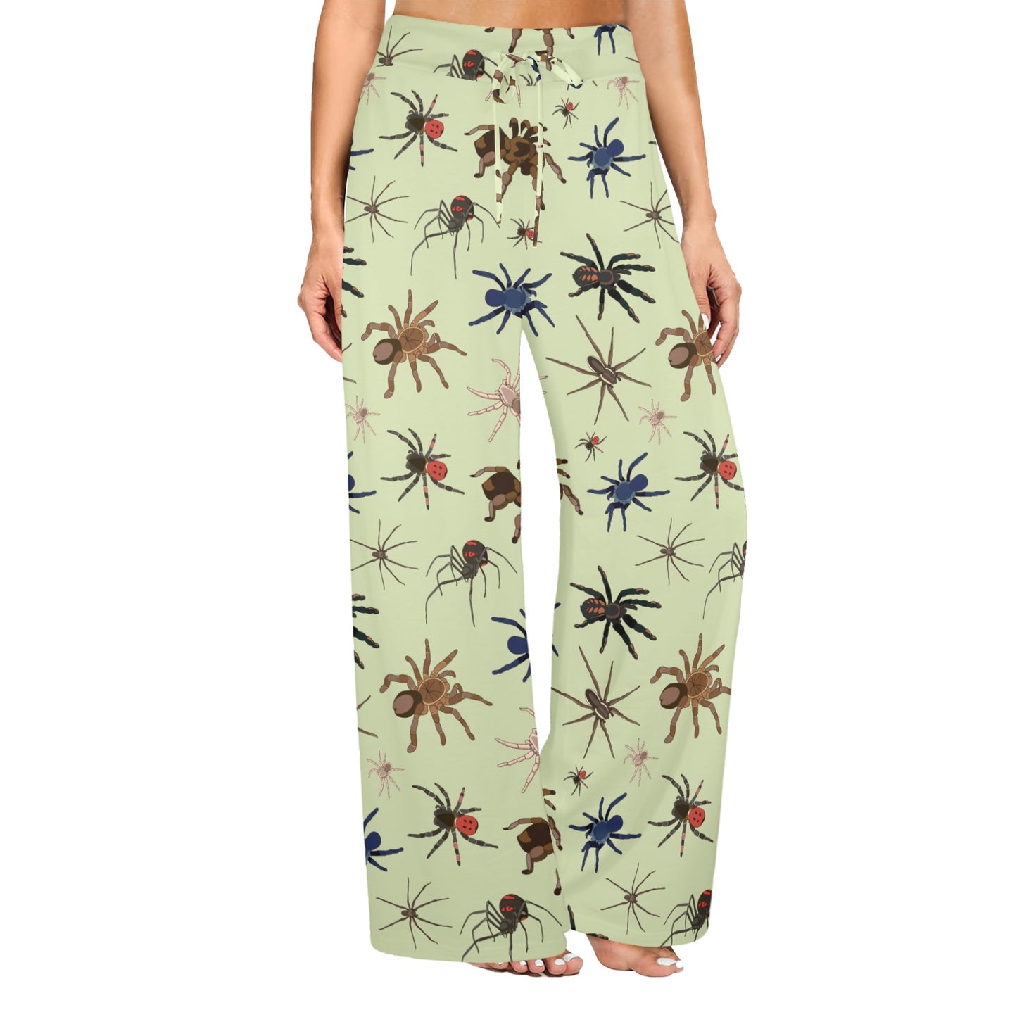 Tarantula Pattern Print Design 02 Women's Wide Leg Lounge Pants