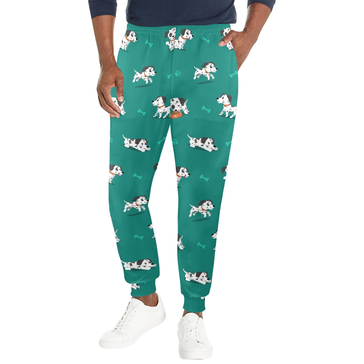 Dalmatians Design Print Pattern JJ051 Men's Casual Track Pants