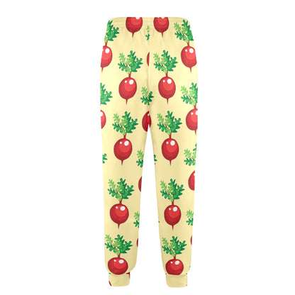 Radish Pattern Print Design A02 Men's Casual Track Pants