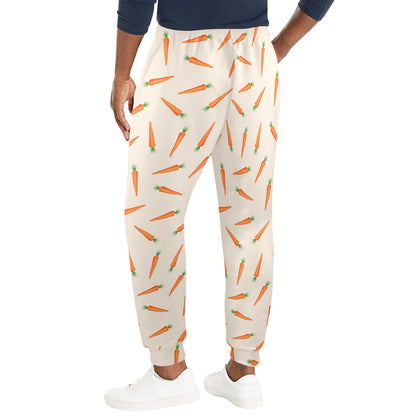 Carrot Pattern Print Design 07 Men's Casual Track Pants