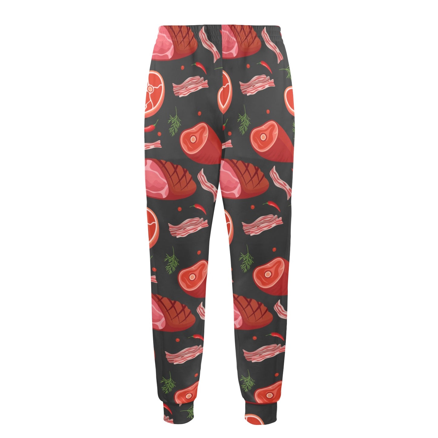 Meat Pattern Print Design 03 Men's Casual Track Pants