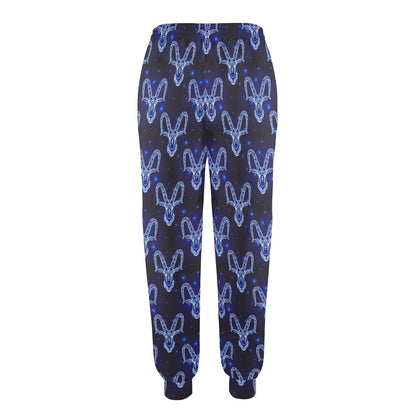 Goat Print Design LKS401 Women's Casual Track Pants