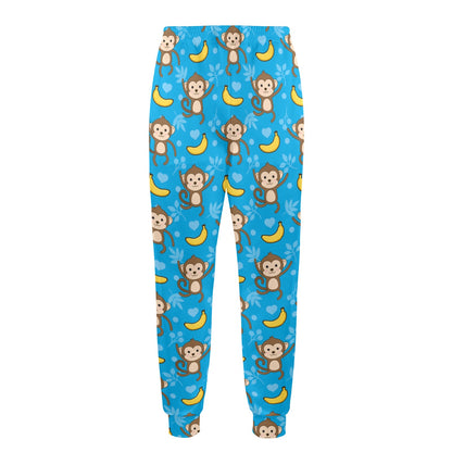 Monkey Pattern Print Design 05 Men's Casual Track Pants
