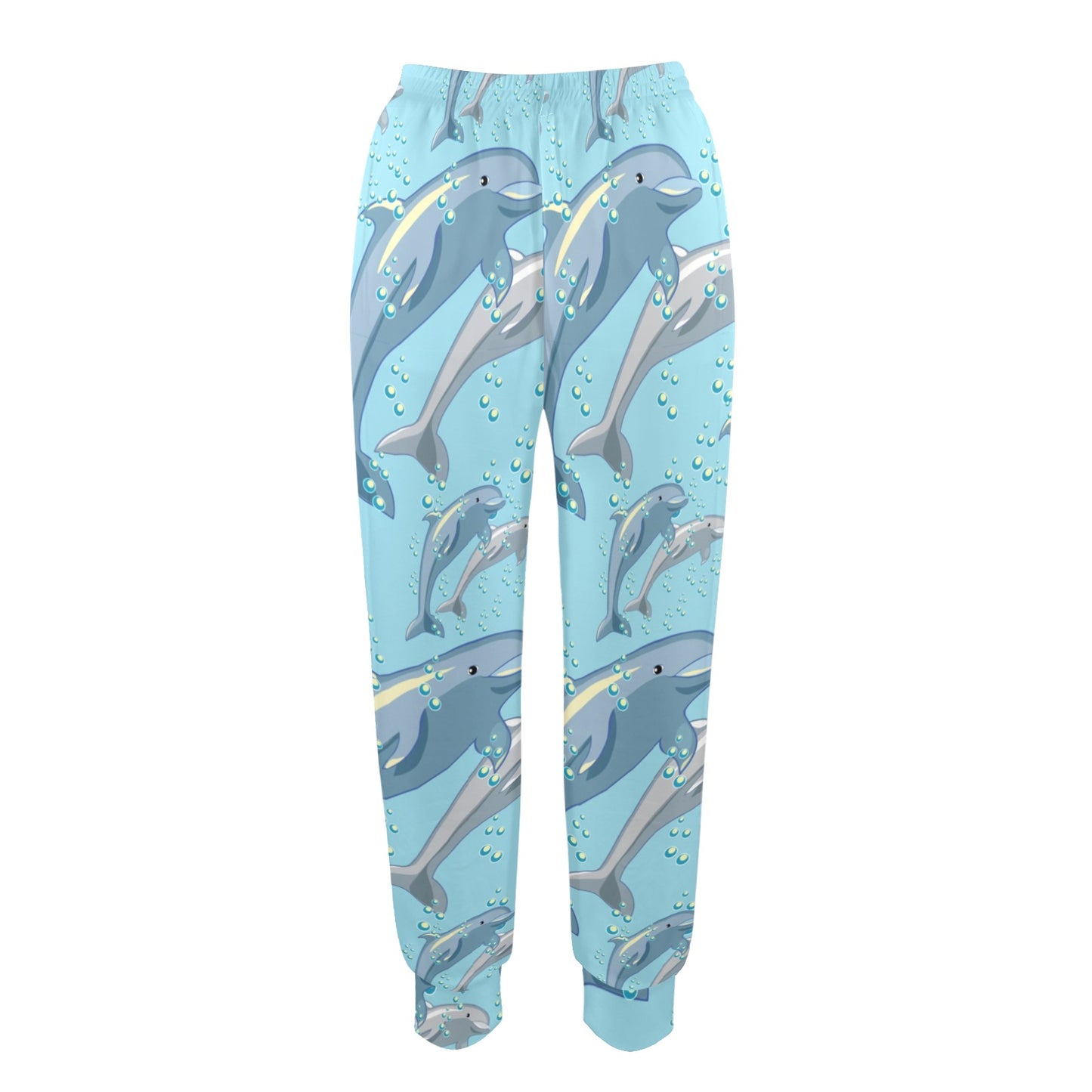 Dolphin Print Pattern Women's Casual Track Pants