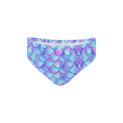 Mermaid Tail Design Print Pattern Men's Swimming Briefs