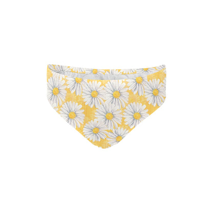 Daisy Yellow Watercolor Print Pattern Men's Swimming Briefs