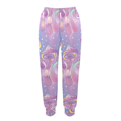 Psychedelic Mushroom Pattern Print Design A01 Women's Casual Track Pants